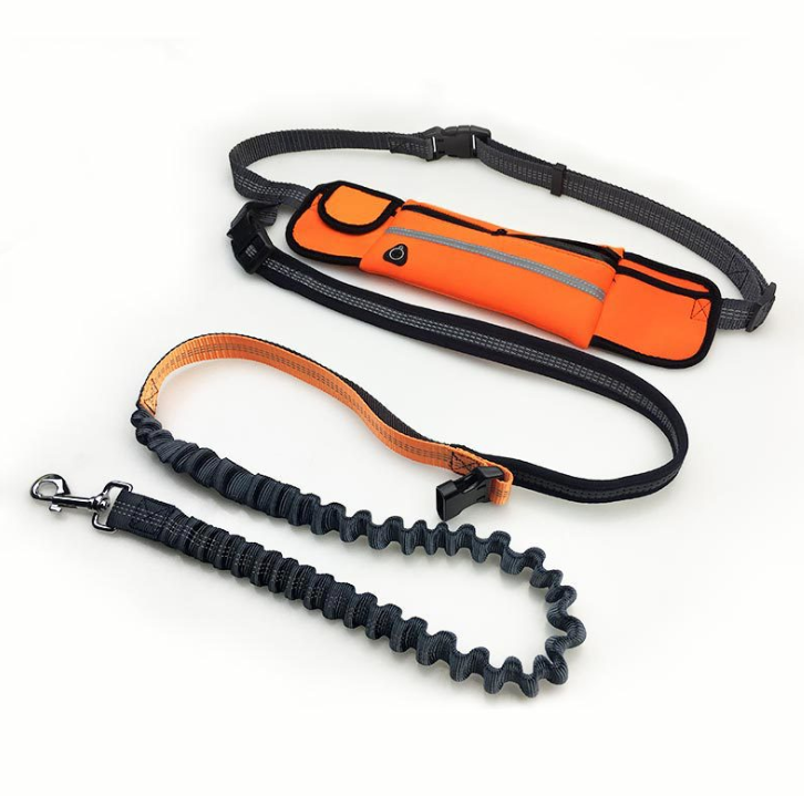 RunPouch™ Hands-Free Dog Leash with Waist Pocket