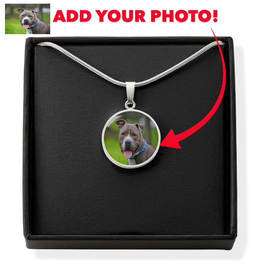 Circle Necklace Buyer Upload Photo
